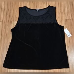 NWT George Velvet Feeling Black Tank Top